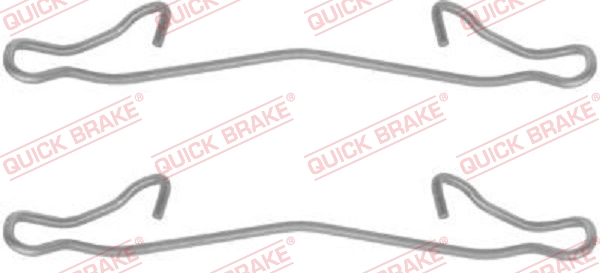 QUICK BRAKE Tartozékkészlet, tárcsafékbetét 109-1121_QB