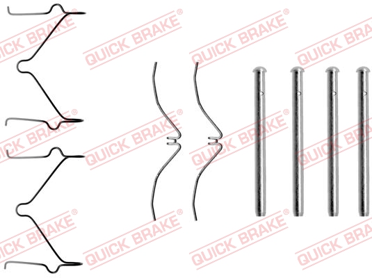 QUICK BRAKE Tartozékkészlet, tárcsafékbetét 109-1124_QB