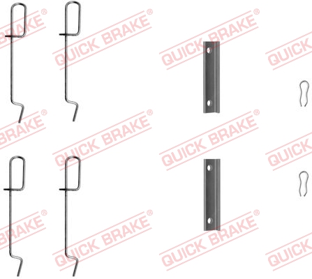 QUICK BRAKE Tartozékkészlet, tárcsafékbetét 109-1125_QB