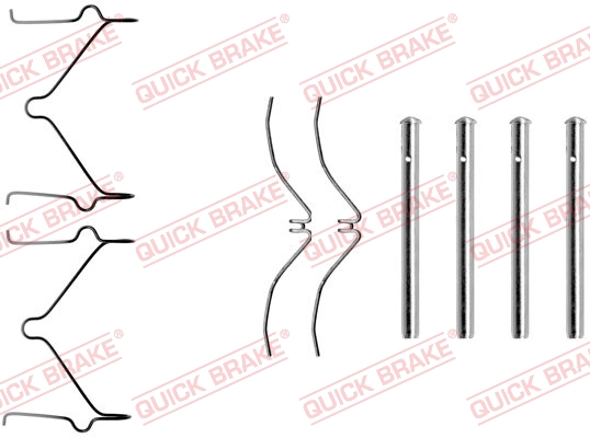 QUICK BRAKE Tartozékkészlet, tárcsafékbetét 109-1126_QB