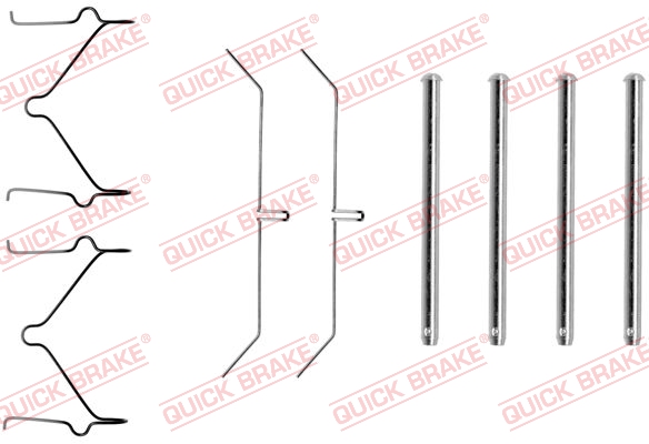 QUICK BRAKE Tartozékkészlet, tárcsafékbetét 109-1129_QB