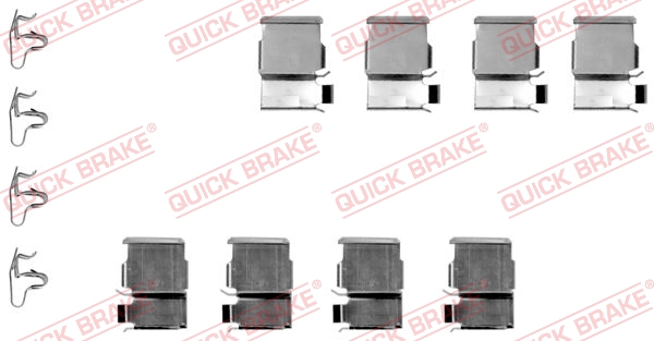 QUICK BRAKE Tartozékkészlet, tárcsafékbetét 109-1133_QB