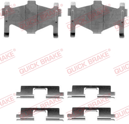 QUICK BRAKE Tartozékkészlet, tárcsafékbetét 109-1136_QB