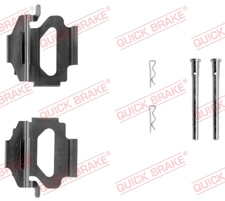 QUICK BRAKE Tartozékkészlet, tárcsafékbetét 109-1140_QB