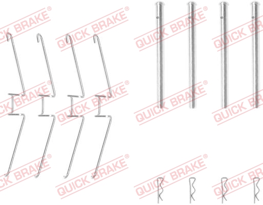 QUICK BRAKE Tartozékkészlet, tárcsafékbetét 109-1155_QB