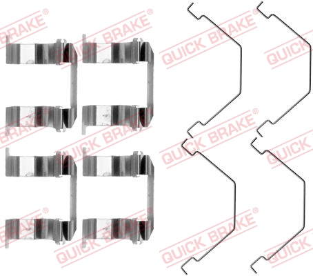 QUICK BRAKE Tartozékkészlet, tárcsafékbetét 109-1158_QB