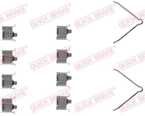 QUICK BRAKE Tartozékkészlet, tárcsafékbetét 109-1166_QB