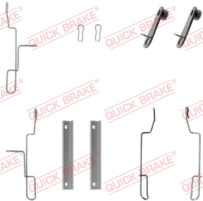 QUICK BRAKE Tartozékkészlet, tárcsafékbetét 109-1188_QB