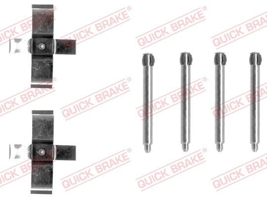 QUICK BRAKE Tartozékkészlet, tárcsafékbetét 109-1195_QB