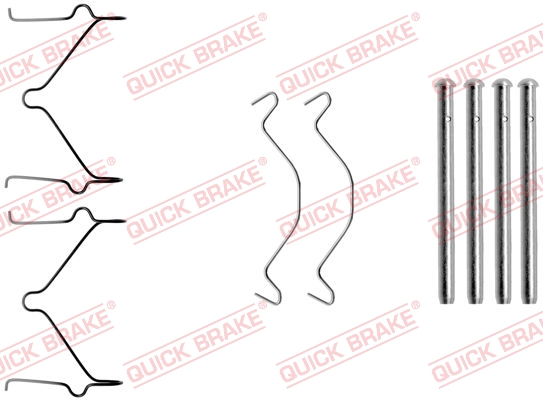 QUICK BRAKE Tartozékkészlet, tárcsafékbetét 109-1209_QB