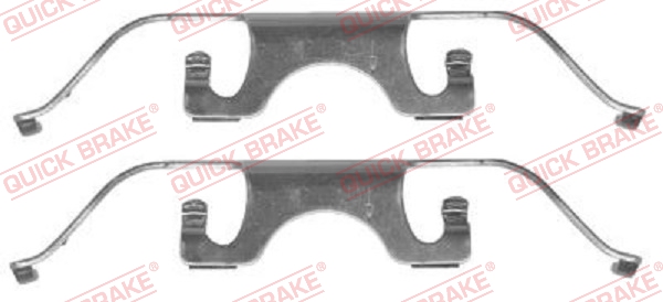 QUICK BRAKE Tartozékkészlet, tárcsafékbetét 109-1224_QB