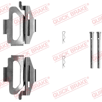 QUICK BRAKE Tartozékkészlet, tárcsafékbetét 109-1225_QB