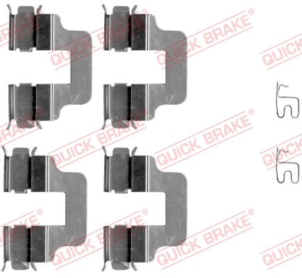 QUICK BRAKE Tartozékkészlet, tárcsafékbetét 109-1245_QB