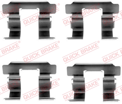 QUICK BRAKE Tartozékkészlet, tárcsafékbetét 109-1251_QB