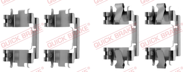 QUICK BRAKE Tartozékkészlet, tárcsafékbetét 109-1257_QB