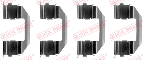 QUICK BRAKE Tartozékkészlet, tárcsafékbetét 109-1258_QB