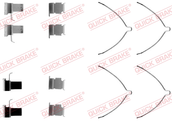 QUICK BRAKE Tartozékkészlet, tárcsafékbetét 109-1261_QB