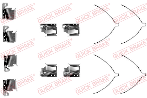 QUICK BRAKE Tartozékkészlet, tárcsafékbetét 109-1269_QB