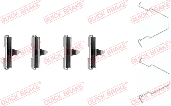 QUICK BRAKE Tartozékkészlet, tárcsafékbetét 109-1270_QB