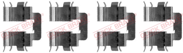 QUICK BRAKE Tartozékkészlet, tárcsafékbetét 109-1277_QB