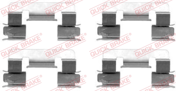 QUICK BRAKE Tartozékkészlet, tárcsafékbetét 109-1293_QB