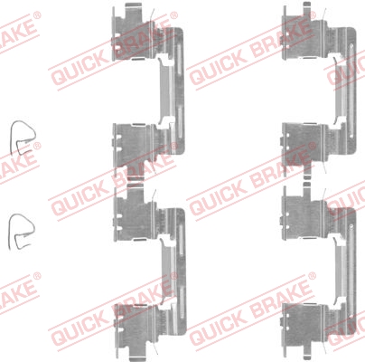 QUICK BRAKE Tartozékkészlet, tárcsafékbetét 109-1613_QB