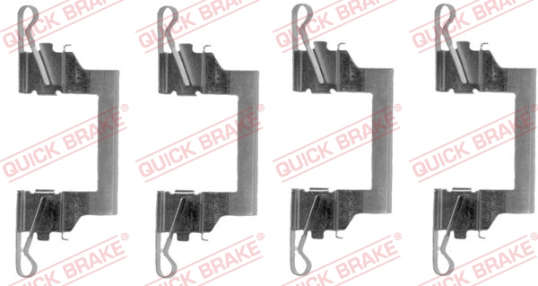 QUICK BRAKE Tartozékkészlet, tárcsafékbetét 109-1614_QB