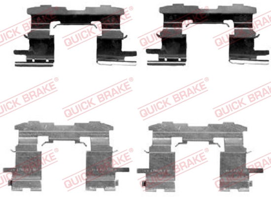 QUICK BRAKE Tartozékkészlet, tárcsafékbetét 109-1631_QB