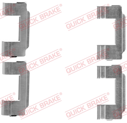 QUICK BRAKE Tartozékkészlet, tárcsafékbetét 109-1646_QB