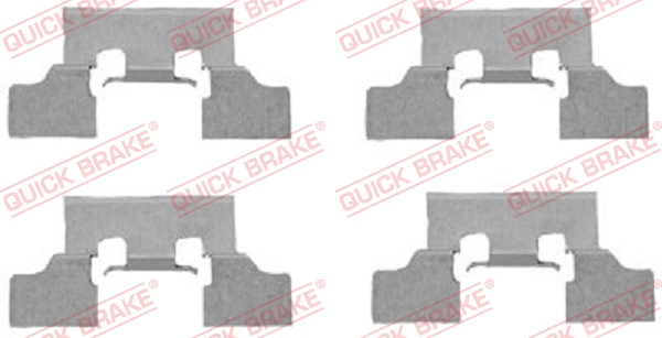 QUICK BRAKE Tartozékkészlet, tárcsafékbetét 109-1647_QB