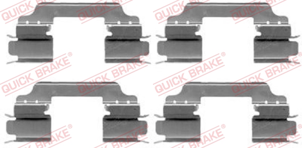 QUICK BRAKE Tartozékkészlet, tárcsafékbetét 109-1649_QB