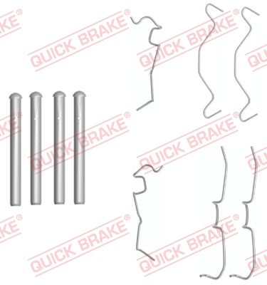 QUICK BRAKE Tartozékkészlet, tárcsafékbetét 109-1650_QB