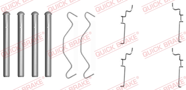 QUICK BRAKE Tartozékkészlet, tárcsafékbetét 109-1683_QB