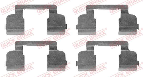 QUICK BRAKE Tartozékkészlet, tárcsafékbetét 109-1698_QB