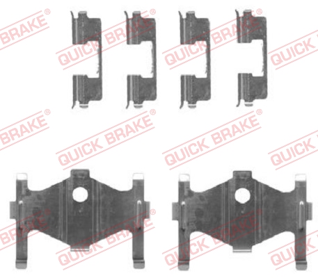 QUICK BRAKE Tartozékkészlet, tárcsafékbetét 109-1710_QB