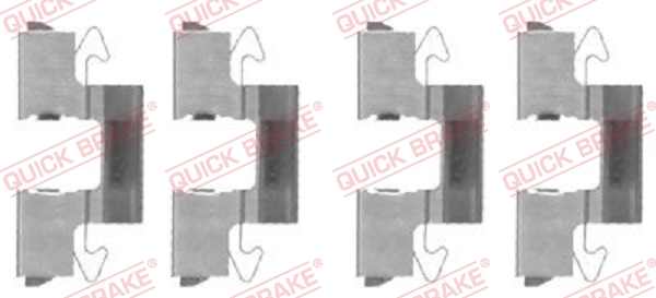 QUICK BRAKE Tartozékkészlet, tárcsafékbetét 109-1714_QB