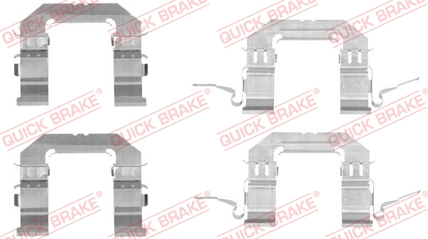 QUICK BRAKE Tartozékkészlet, tárcsafékbetét 109-1722_QB