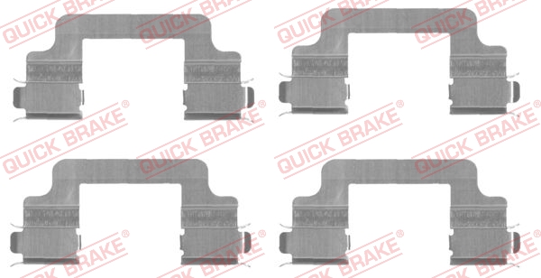 QUICK BRAKE Tartozékkészlet, tárcsafékbetét 109-1727_QB