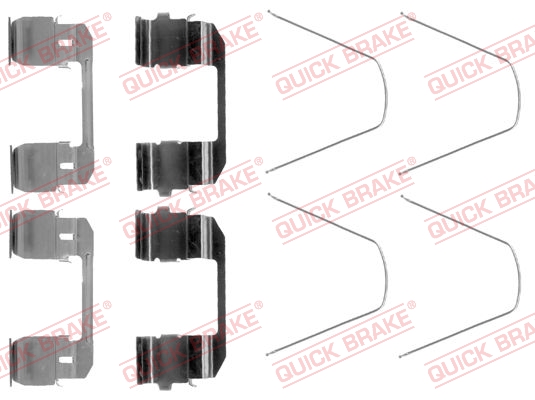 QUICK BRAKE Tartozékkészlet, tárcsafékbetét 109-1743_QB