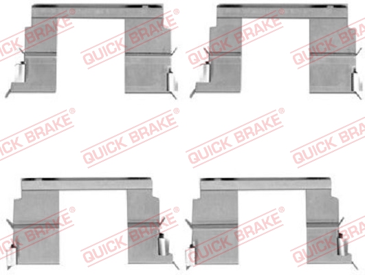 QUICK BRAKE Tartozékkészlet, tárcsafékbetét 109-1783_QB