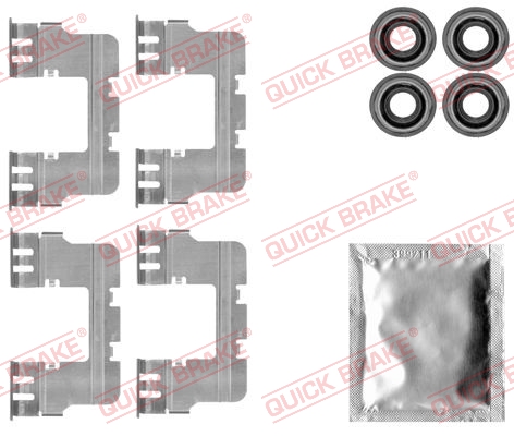 QUICK BRAKE Tartozékkészlet, tárcsafékbetét 109-1785_QB