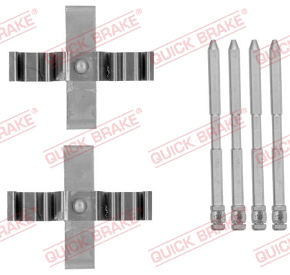 QUICK BRAKE Tartozékkészlet, tárcsafékbetét 109-1801_QB