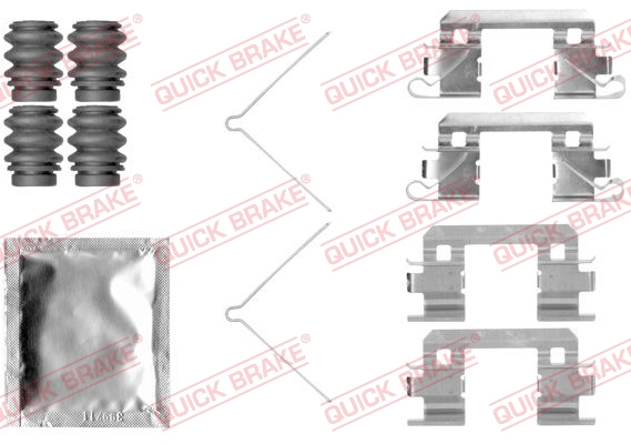 QUICK BRAKE Tartozékkészlet, tárcsafékbetét 109-1811_QB