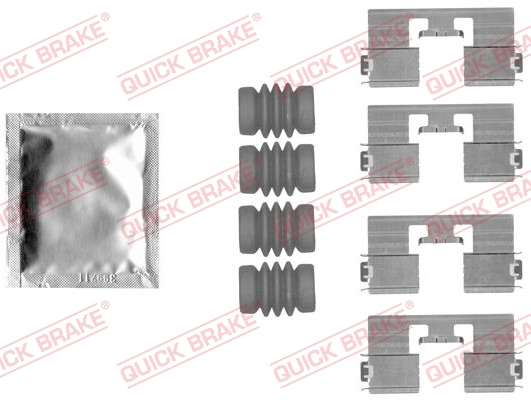 QUICK BRAKE Tartozékkészlet, tárcsafékbetét 109-1818_QB