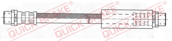 QUICK BRAKE Gumifékcső 22.307_QB