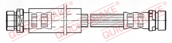 QUICK BRAKE Gumifékcső 22.313_QB