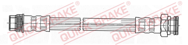 QUICK BRAKE Gumifékcső 27.076_QB