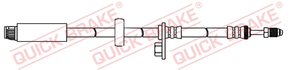 QUICK BRAKE Gumifékcső 32.806_QB