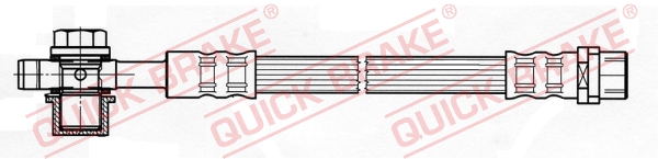 QUICK BRAKE Gumifékcső 50.041X_QB