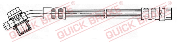 QUICK BRAKE Gumifékcső 50.050X_QB